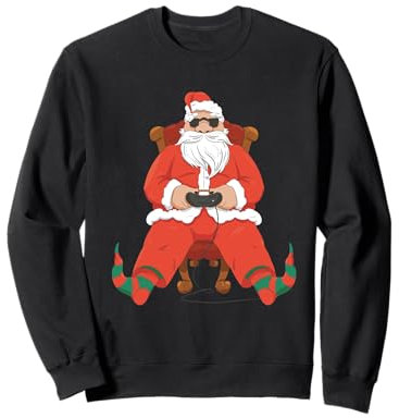 Père Noël Gamer Noël Gaming Noël Gamer Garçons Enfants Sweatshirt