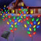 Homeleo Set von 4 Solar Weihnachtspfad Lichter für weihnachtsdeko außen, 80 LED solarlampen, wasserdichte solar lichterkette aussen Weihnachtsbäume für Garten Yard Patio Rasen Zaun Veranda Balkon Deko