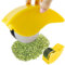 Herb Roller with 6 Blade Manual Herb Chopper Stainless Steel PP Herb Cutter Sharp Detachable Washable Herb Choppers Kitchen Gadgets for Cilantro Scallion Parsley Yellow