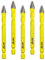 Crooked Head Eccentric Drill 8MM Set of Bits DARTOTEK Twist Drill Bits Wood/Plastic/Glass/Concrete Brick Multi-Material Drill Bit with Bit Storage Case,5 pcs