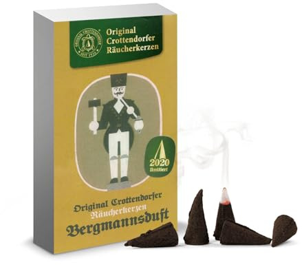 Rudolphs Schatzkiste Räucherkerzen (24) Crottendorfer Nostalgie Bergmannsduft BxHxT 6x10,5x2cm NEU Duftkerze Räucherstab Rauchen Rauchfigur Rauchmann Räuchermann Smoker Räucherfigur Rauchfigur