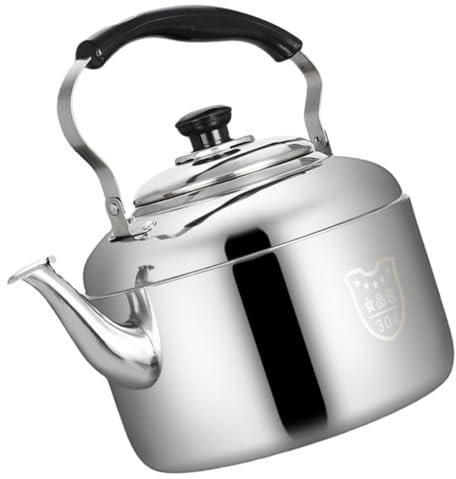 BEBEMOKO Hervidor de agua de acero inoxidable, tetera hervida, olla silbante, olla para cocina, hervidor de agua, tetera para estufa, hervidor superior para estufa doméstica