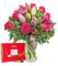 Rose and Lily - Fresh Flowers - Birthday, Anniversary, Get Well, Thank You, Occasion Flower - Cut Floral Arrangement for Gifts, Weddings, Sympathy, Celebrations, Mothers day (+ Chocolates)