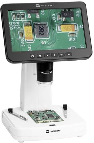 TOOLCRAFT TO-9407067 Microscopio digitale 300 x Luce riflessa, Luce trasmessa