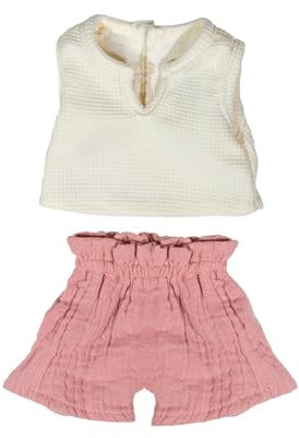 Miniland - Kleidung für 38 cm Puppe, Bekleidungszubehör für Puppen, Sommer-T-Shirt und Hose