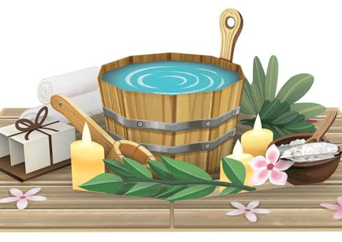 papercrush® Carte cadeau pop up sauna – Carte de voeux 3D pour vacances de bien-être, spa ou hôtel wellness - Carte cadeau pour elle, pour lui ou couple comme cadeau pour anniversaire et mariage