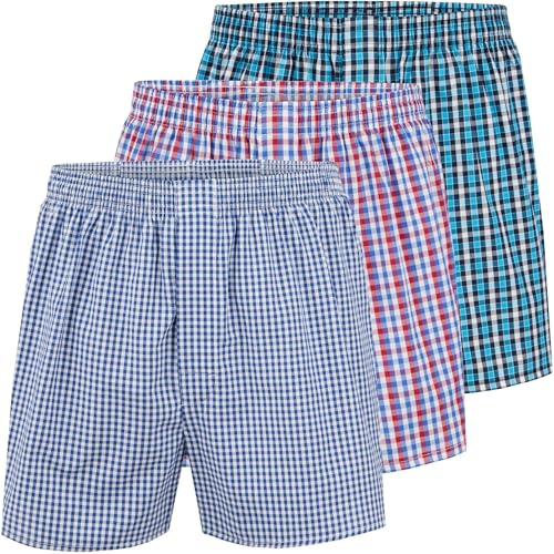 City Life 3er, 6er, 9er Pack Herren Boxershorts Shorts Boxer Webboxer Sparpack S-4XL, Farbe:Design 10, Grösse:M