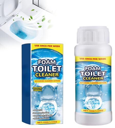 Détartrant Décapant Surpuissant en Gel, Mousse Active Détartrant Intensif, 2025 Nouvelle 3 en 1 Action Nettoyage en Profondeur, Anti-Calcaire, Stop Odeurs, 360° Produit Nettoyant WC (1)