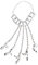 Veemoon Finger Ring Kettenarmband mit Verstellbares Handkette für Frauen Teenager Accessoires für Partys Besondere Anlässe Hochwertige Silberfarben
