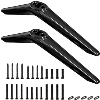 Générique TV Mount, Base de TV de Table, 2 Pieds installés Facilement avec vis de 0.45 à,for Televisions