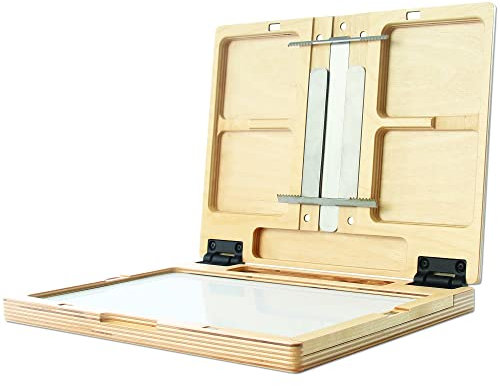 New Wave U.Go Plein Air Anywhere Pochade Box, Ultra Lightweight Baltic Birch Wood with Stainless Steel and Aluminum Construction, Medium Measures 8.4 x 11.25 x 1.25 inches (00702)