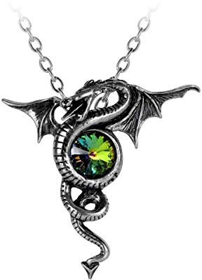 Gothic Drache Dragon Anhänger Drachen Amulett Talisman Halskette