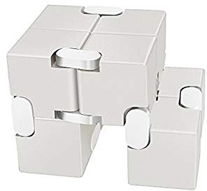lujiaoshout Metall-Infinity-Cube haltbarer Aluminiumlegierung Dekompression spielt Druckabbau Lernspielzeug Stress Relief Spielzeug Spiele quadratischen Würfels für Erwachsene und Kinder