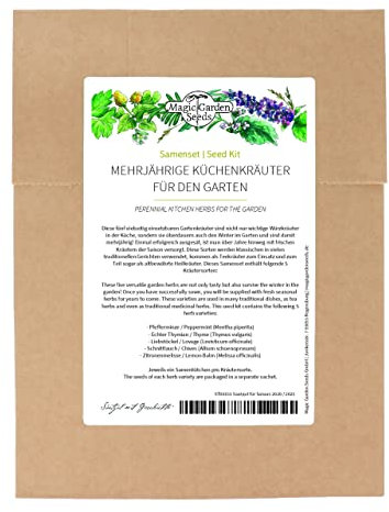 Herbes vivaces pour le jardin - kit de graines avec 5 plantes vivaces
