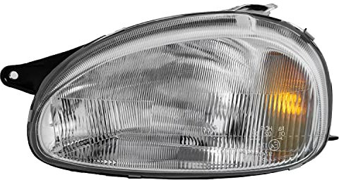 Halogen Scheinwerfer Hauptscheinwerfer Frontscheinwerfer links H4 glasklar für Model Corsa B 73_ 78_ 79_ Combo 71_