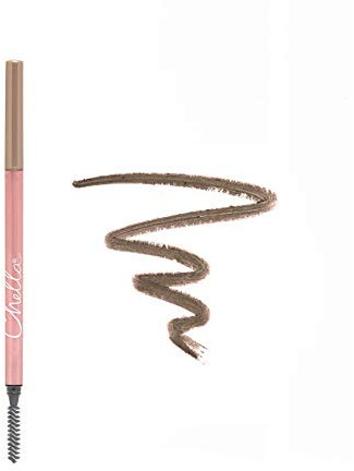 Chella Augenbrauenstift | vegan, glutenfrei, tierversuchsfrei, parabenfrei, langanhaltend, glatte Konsistenz | Braun (Marvelous Medium Brown)