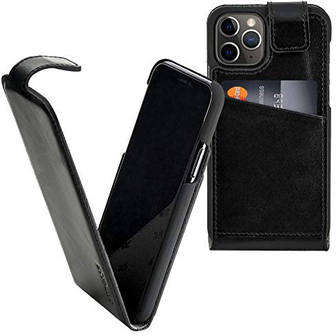 Suncase - Custodia a libro in pelle per iPhone 11 Pro Max (6,5 pollici), colore: Nero