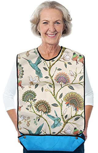 Lätzchen für Erwachsene, wasserdicht waschbar Essenszeit Kleidung Protector Elegent Aid Schürze Frauen multi-coloured