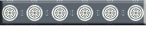 PLAGE Sticker adhésif déco Carreaux de Ciment, 2,5 cm X 15 cm, Bleu, pour homestaging et déco intérieure