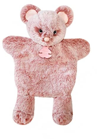 Histoire d'Ours - Doudou Marionnette - Doudou Sours - 25 cm - Rose - Cadeau Naissance - Sweety Mousse Marionnettes - Fidèles Compagnons - HO3087