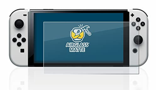 BROTECT Protector Pantalla Mate Cristal para Nintendo Switch OLED-Modell Protección Anti-Reflejos