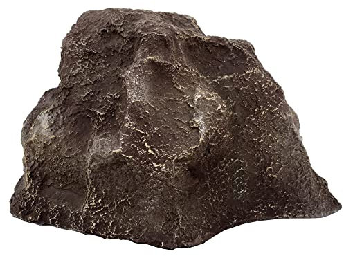Backyard X-Scapes Artificial Rock Faux Rock Pump Cover Hollow Landscape Decoration Artificial Rock Cover Fiberglass Painted Mock Rock Small River Brown 9 in H x 13 in W x 16 in L,Wen-ROC-RB1