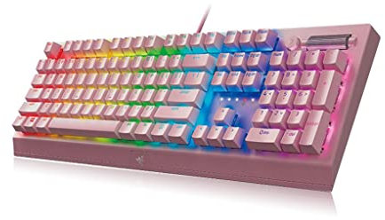 HMTE Clavier V3 Accessoire Informatique Unique équipement de périphérique d'entrée Confortable commutateurs Verts claviers de Jeu pour la Maison