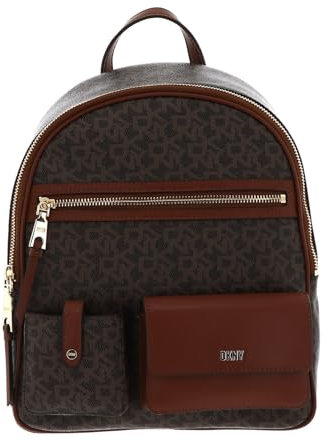 DKNY Damen Zyon Backpack Crossbody Rucksack, Mokka/Karmel, Einheitsgröße