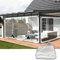 Transparente Plane mit ösen 1 * 1m Abdeckplane mit Reißverschluss 0.35mm Pflanzenschutz Regen-Vorhänge PVC Glas Klare wasserdichte Tarps Schutzplane Allzweckplane als Türvorhang Kunststoffplane