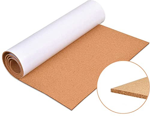Aitakatta Rouleau de tableau d'affichage autocollant en liège de 0,3 cm d'épaisseur, 50,8 x 40,6 cm pour la maison et le bureau
