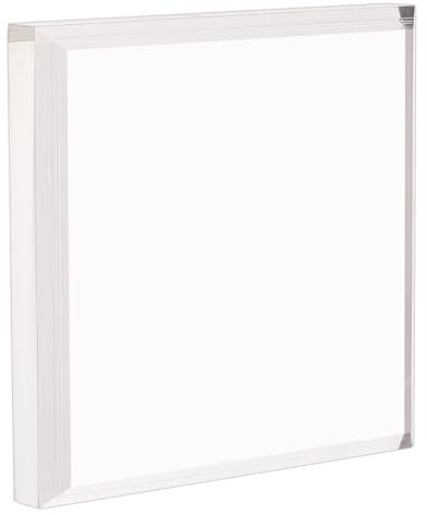 FINGERINSPIRE Acryl Display Basis Mit Abgeschrägten Kanten, 10x10x1.5cm, Klarer Acryl Display Block, Quadratisch, Schmuckständer, Acryl Display Halter Für Heimdekoration, Zeigt Fotografie Requisiten