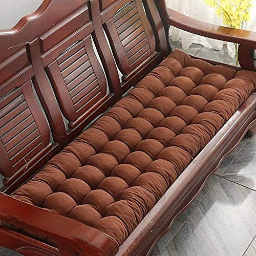 Dickes Bankkissen, rechteckige Sitzbank, weiche Polstermatte, Chaise-Schaukelstuhl-Kissen für den Garten im Freien für 2-3-Sitzer