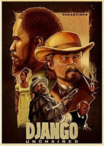 Poster Django Unchained Poster Filmplakat Kunst Wandbilder Poster Und Drucke Leinwand Malerei Home Decor 50X70Cm Kein Rahmen