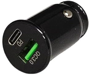 Chargeur de voiture double USB 2 ports 12 V compatible avec Samsung, iPhone, iPad, iPod, universel, noir