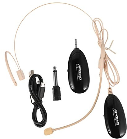 Supvox 1stk Funkmikrofon Dynamisches Mikrofon Drahtloses Mikrofonsystem Mikrofon Für Videokamera Tragbare Soundmaschine Over-Ear-kopfhörer Kabellos Laute Lautsprecher Headset Mini Plastik