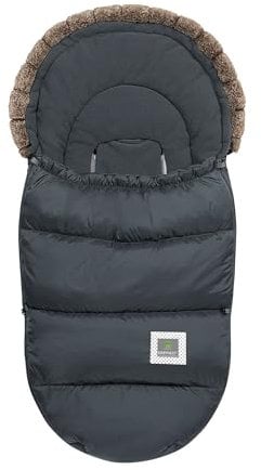 Odenwälder Fußsack Luca für kleine Entdecker (6-36 Monate) | Hochwertiger Webpelz & Wasserabweisendes Material | Für Kinderwagen & Buggys | Allergikerfreundlich, Made in Germany | 98 x 52 cm