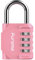 Puroma Zahlenschloss für Schließfach, 4-stellig, wasserdicht, Vorhängeschloss für Schule, Fitnessstudio, Sport, Zaun, Werkzeugkasten, Tor, Koffer, Outdoor, Hasp Lagerung (Rose Pink)