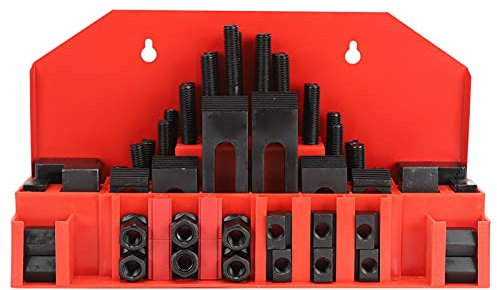58pcs Clamp Set Machine Tools Molds Lathe Machining Milling Drilling Jig Plate Fixing Steel T-Slot M12 Metal T-Slot Clamp Kit