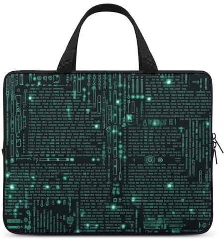 Laptoptasche, Hacker, Computertasche, Laptophüllen, lässige Aktentasche für Damen und Herren, universal, 25,4-43,2 cm, Hacker, 25,4 cm