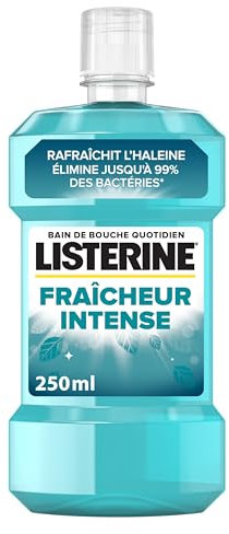 Listerine | Intensiv Frische Mundwasser (250 ml Flasche) - Tägliche Mundpflege gegen Plaque - Mundwasser für langanhaltenden frischen Atem