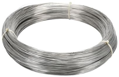 HESHUWEN Steel Wire 2/5/10 Meters 304 Stainless Steel Wire Soft/Steel Wire Single Strand Lashing Steel Wire Cord Line Rustproof Dia0.05-3mm Wire Rope(Dia1.5mm (5M),Hard steel wire)