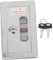 HAWILLOSCH Box Rolling Shutter Door Switch Push to Exit Button Momentary Push Button Switch Select Switches Control for Gate Opener Buttons Outdoor Switch Push Switch Silver Plastic