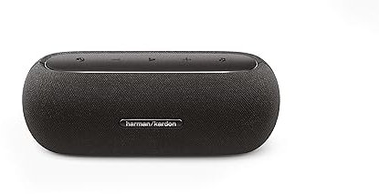 Harman Kardon Luna, Altoparlante Bluetooth Wireless Portatile, Design Elegante Resistente ad Acqua e Polvere IP67, Cavo USB, Autonomia fino a 12 ore, Nero (Ricondizionato)