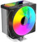 KHZen Efficienza Raffreddamento CPU 4 Tubi Calore da 120 Mm Argb ALLUMINUM Alluminio Supporto più Processori per FM2+/FM2/FM1/AM4/AM3