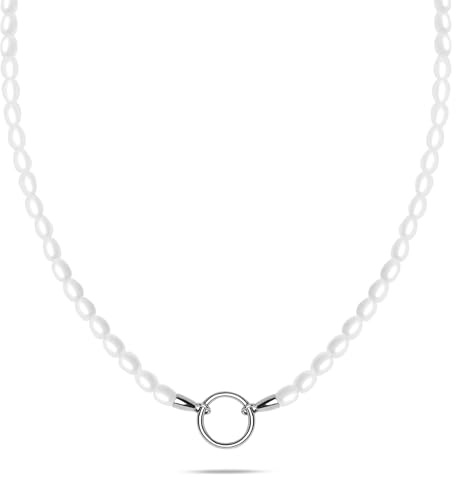 Tamaris Charms Collection aus Edelstahl für Damen- Perlen Halsketten - kombinierbar & individualisierbar mit den passenden Charm Sets