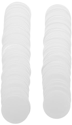 CALLARON 100 Sachets Déshydratants Alimentaires en Fibres Végétales, Rond 5 Cm Transparent Filmé, Absorbeur D'humidité Cuisine, Placards, Bureau et Voiture, Dessiccant Moisissure