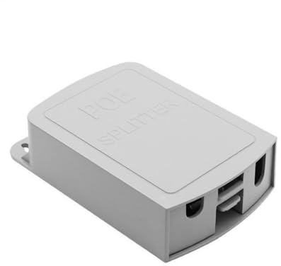 Industrial Outdoor Splitter, Waterproof 48V to 12V 1.2A Splitter IEEE802.3af / at Highly Power Adapter Outdoor Repeaters