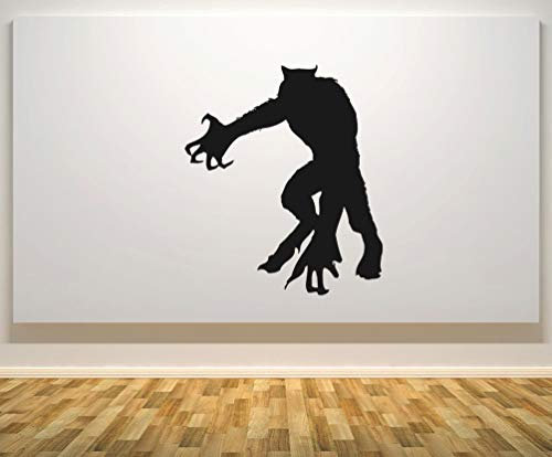 CELYCASY Canyay Halloween-Werwolf-Silhouette – Monster – Vampir – Partyaufkleber – gruselig – lustig lustig lustig lustig frech Van Motorrad Boot Wand Laptop iPad