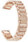 Abanen Uhrenarmband für Fossil 5. Generation 42 mm/Damen 6. Generation, 18 mm, leichtes Metall-Legierungsarmband mit Schnellverschluss-Kristall, für Fossil Q Venture 4/3. Generation, Sport, Rotgold,