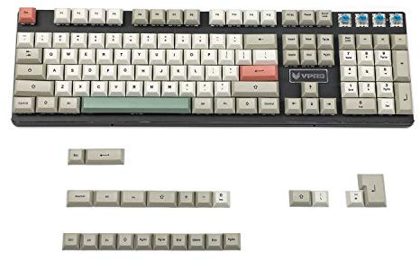 YMDK 125 DSA Dye Sub 9009 Retro PBT Full Keycap for MX Mechanical Keyboard Filco 104 TKL 61 KBD75 Kira96 YMD96 XD64 Tada68 (125 Set)